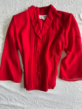 Cargar imagen en el visor de la galería, Scarlet Red Vintage Blouse Large