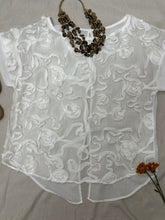 Cargar imagen en el visor de la galería, White Transparent Blouse Medium