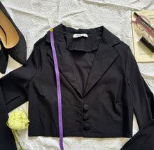 Cargar imagen en el visor de la galería, Black Top Blazer (Small)