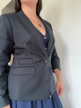 Cargar imagen en el visor de la galería, Black Gray Blazer Small
