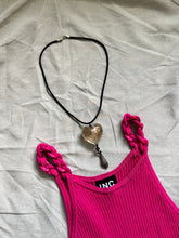 Cargar imagen en el visor de la galería, Heart necklace with Fish Pendant and Lapis lazuli Stone
