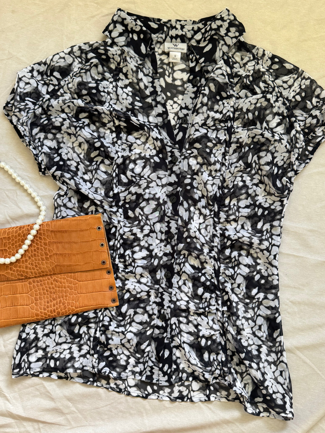 Blusa Blanca y Negra Small