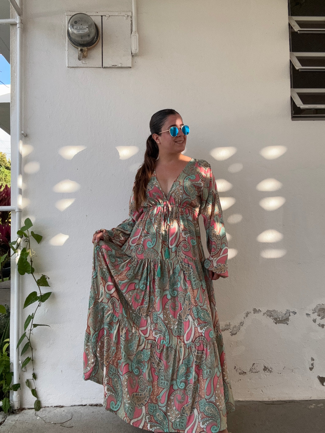 Boho Chic Maxi Dress One Size
