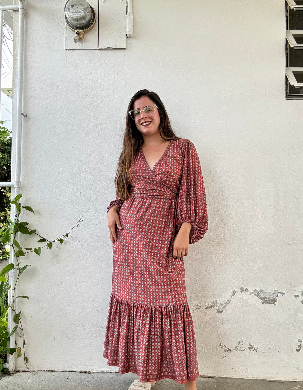 Boho Maxi Dress Large