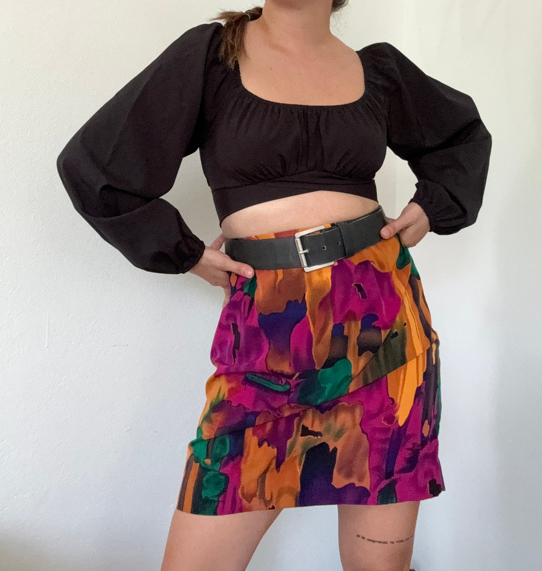 ColorFull Lava Skirt Vintage Size 8