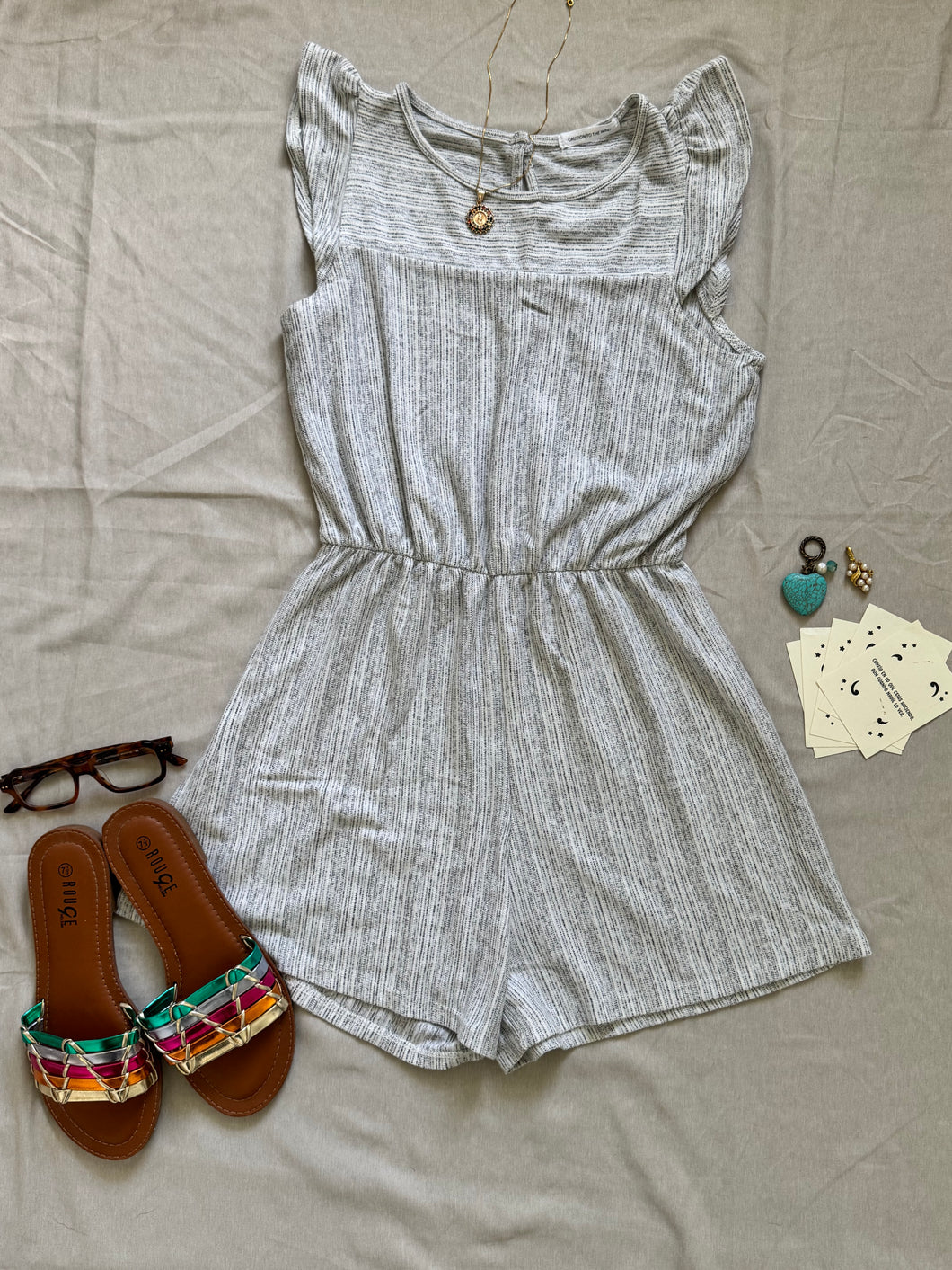 Gray Romper XS