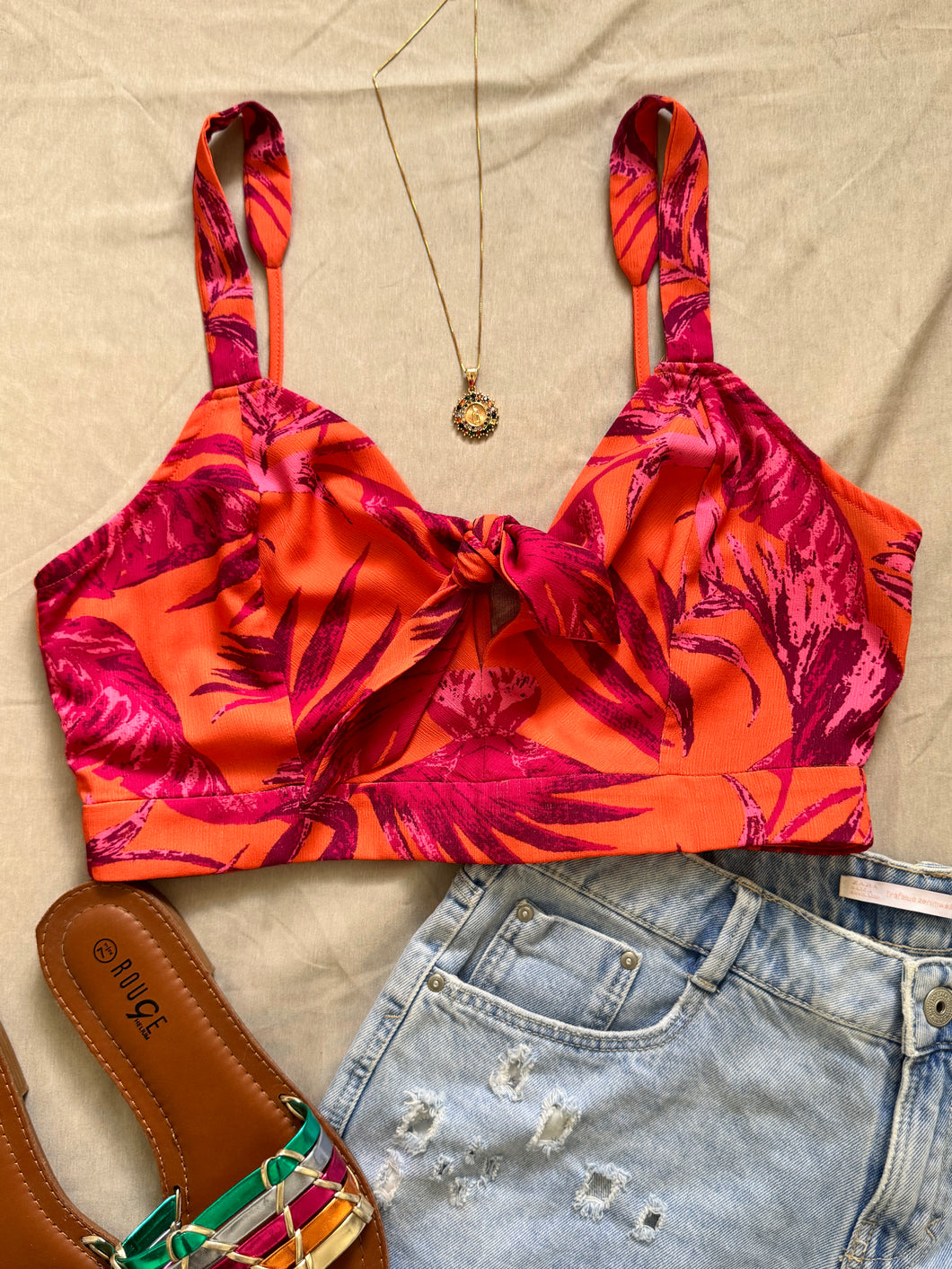 Tropi Crop Top Medium