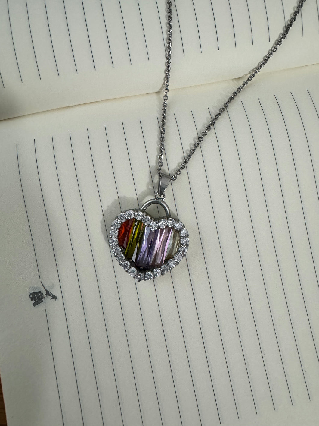 Color Heart Necklace