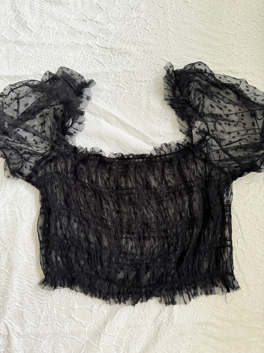 Transparent Black Top Medium