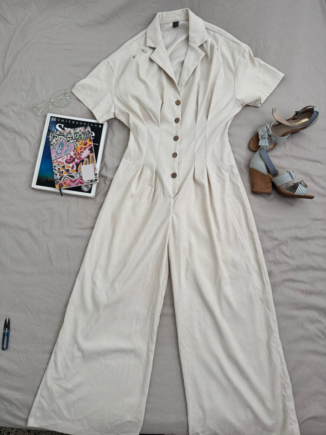 Ivory Jumpsuit Large