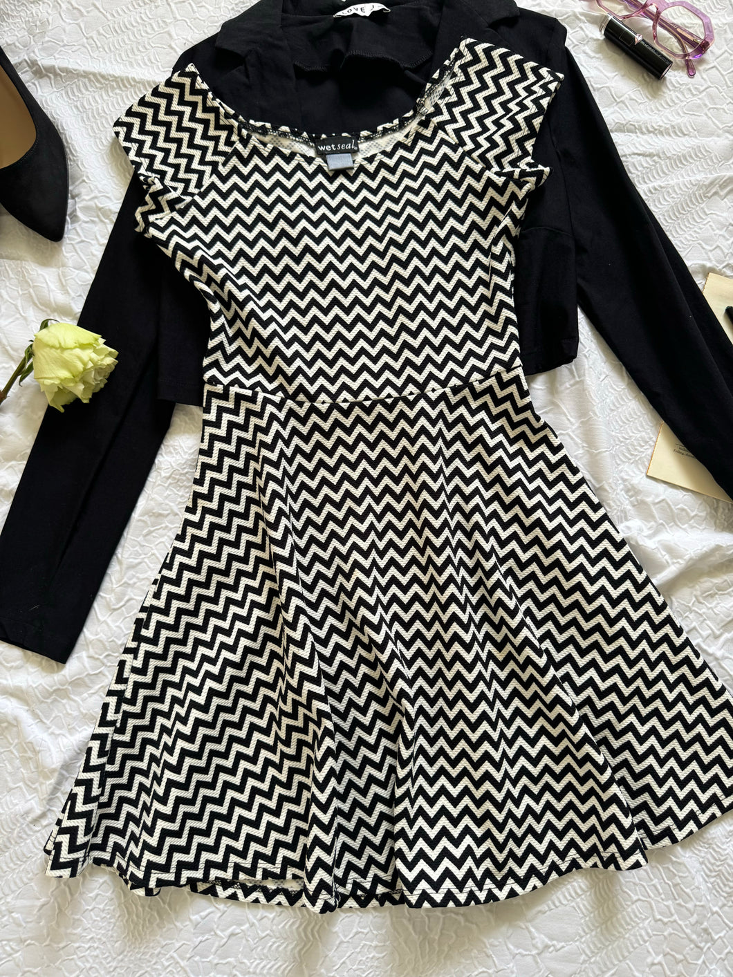 Black & White Bell Dress (Small)