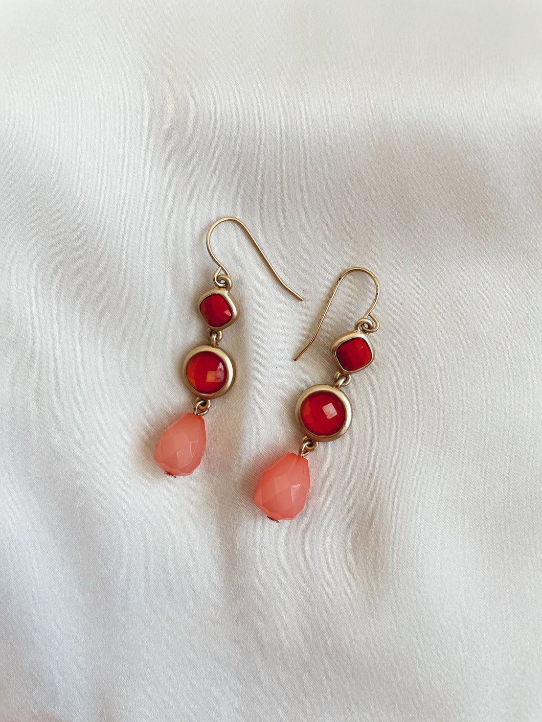 Three color earrings